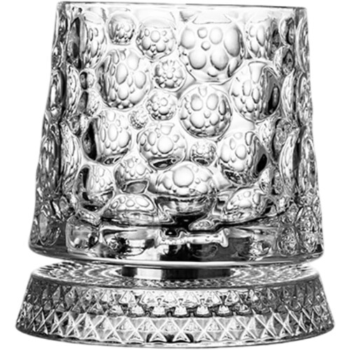 Rotating Whiskey Glass, Crystal, 360 Base, 280ml