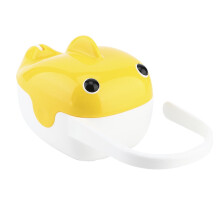 Portable Baby Pacifier & Snack Storage Box, Enclosed Design, Handle, Eco‑Friendly, Yellow