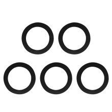 5St Drumrand Bass Drum Hoepel Zwart Voor Kit