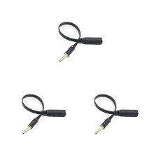 3St Zwart 3.5mm Stereo Audio Verlengkabel Male Female