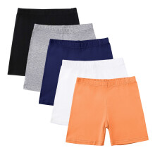SYMOID Girls' Edgy Fashionable Distressed Cut - off Denim Shorts with Elastic Waist,Orange,Size 13 T