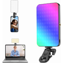 5000mAh Portable RGB Selfie Ring Light, Rechargeable Fill Light Compatible with iPhone – for Zoom, TikTok, Vlog & Makeup