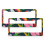 Tropical Bird License Plate Cover Metal Frame 2-Pack 1