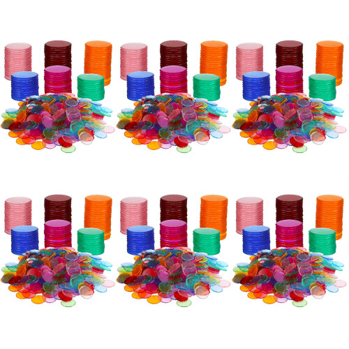 3000Pcs Colorful Chips Reusable Game Markers for
