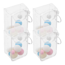 3Pièces Étui Clair Multifonctionnel Pour Mini Figurines Et Accessoires