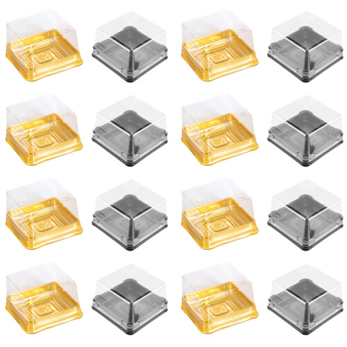 200Pcs Waterproof Square Cookie and Bread Storage Boxes As Shown