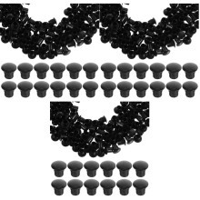 900Pcs Black Plastic Hole Plugs Furniture Leg Covers and Protectors
