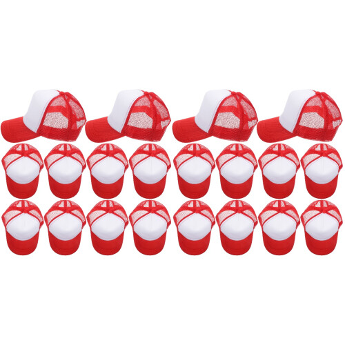 20Pièces Casquettes DIY Polyester Pour Sublimation Facile