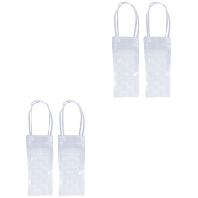 4Pcs White Freezer Bag Travel Cooler Gel Bag Carrier