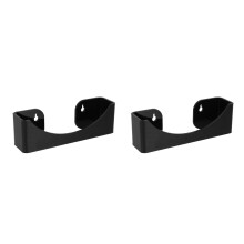2Pcs Acrylic Baseball Hat Organizer Rack Black Wall Storage Stand