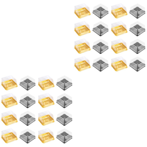 200Pcs Waterproof Square Cookie and Bread Storage Boxes As Shown 2