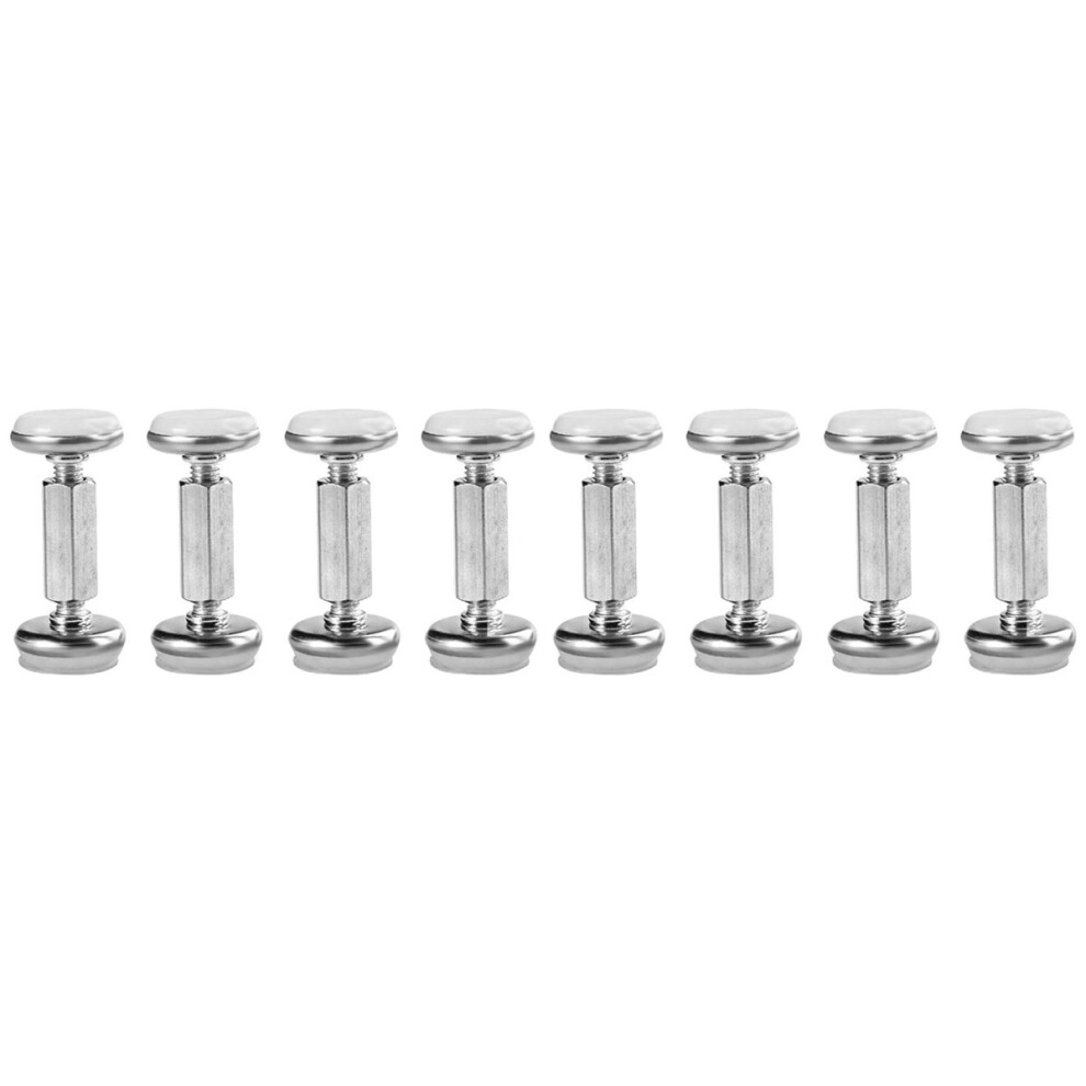 8Pcs Sturdy Metal Bedside Fixers Adjustable Anti-Slip Wall Stabilizers 3713135312845