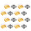 200Pcs Waterproof Square Cookie and Bread Storage Boxes As Shown 11