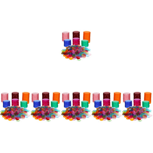 3000Pcs Colorful Chips Reusable Game Markers for 1
