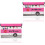 2Pcs Pink Cartoon Storage Boxes Cloth Material for Outdoor Use 2
