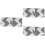 3Pièces Bébé Pliable Coton Multi Lavable 6