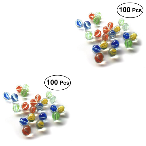 2St 100 Gekleurde Shooter Knikkers Van Voor 2
