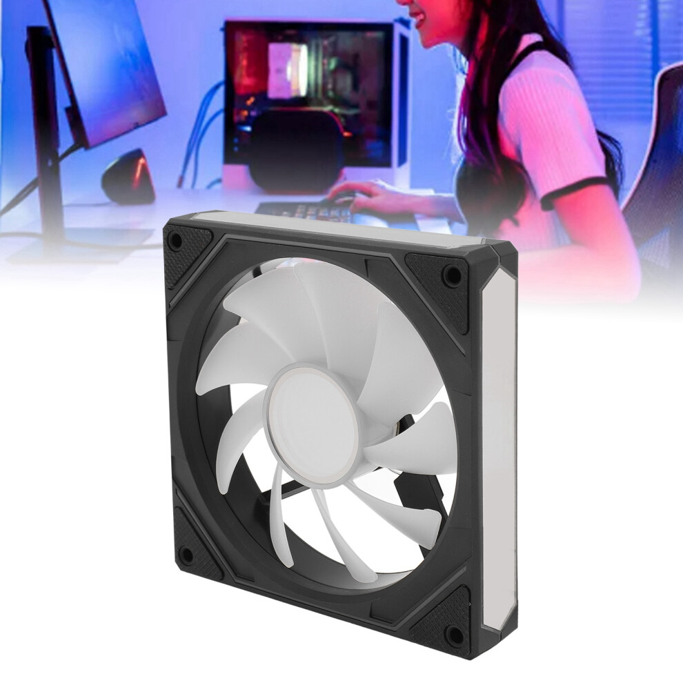Argb Pwm Computer Cooling Fan 120X120x25mm Silent 12V Black 8791387566389