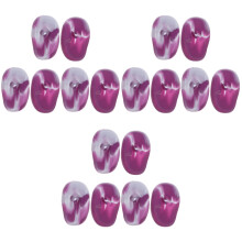 9Paires Cache-Oreilles Silicone Étanches Violet Usage Salon Coloration