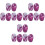9Paires Cache-Oreilles Silicone Étanches Violet Usage Salon Coloration 1