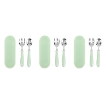 3Sets Babyvoedingsset Rvs Met Bewaardoos