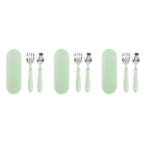 3Sets Babyvoedingsset Rvs Met Bewaardoos