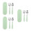 3Sets Babyvoedingsset Rvs Met Bewaardoos 4