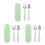 3Sets Babyvoedingsset Rvs Met Bewaardoos 5