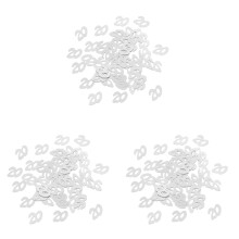 3600Pièces Confettis Argentés Anniversaire Mariage