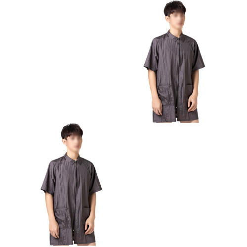2Pièces Vêtements Gris, Courtes, Confortables 2