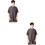 2Pièces Vêtements Gris, Courtes, Confortables 6