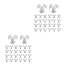 100Pcs Silver Scale Plates for Fantasy Armor DIY Crafting Materials