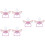 6Pièces Tétine Bébé Silicone Rose Sûr Facile D'entretien 7