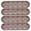 4Pcs Light Brown Plastic Louver Vents Durable Home Ventilation Covers 1