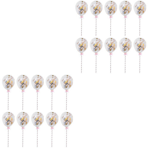 20Pièces Cake Toppers Ballons Créatifs Pour Et 2
