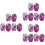 9Paires Cache-Oreilles Silicone Étanches Violet Usage Salon Coloration 7