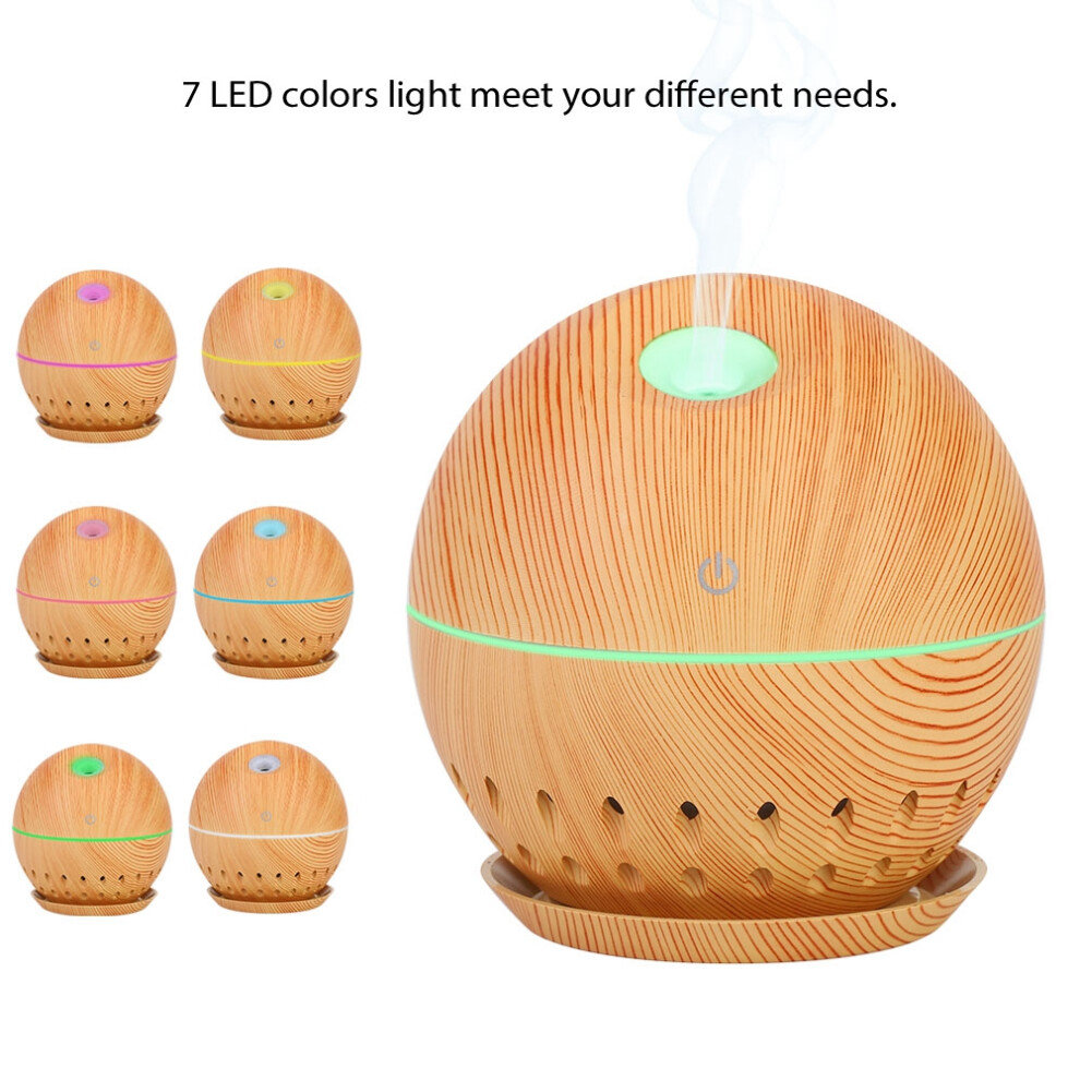 Light Usb Hollow Humidifier Oil Diffuser With 130Ml Capacity & 7 Led Colors