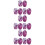9Paires Cache-Oreilles Silicone Étanches Violet Usage Salon Coloration 9
