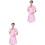 2Pièces Blouse Rose Courte Blouse Travail Hôpital 3