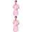 2Pièces Blouse Rose Courte Blouse Travail Hôpital 5
