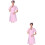 2Pièces Blouse Rose Courte Blouse Travail Hôpital 6