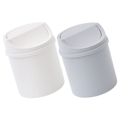 6Pcs Small Desktop Trash Cans Multi-Use Waste Bins for Home