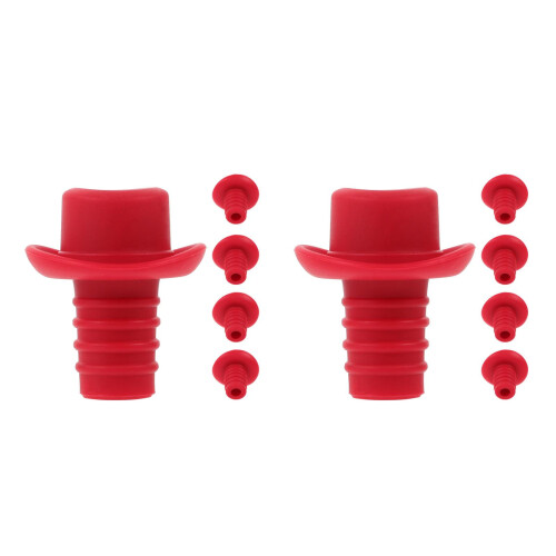 10Pièces Bouchons Silicone Étanche Pour Bouteilles Vin Rouge Bières 1
