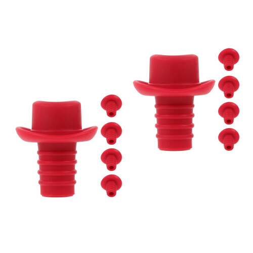 10Pièces Bouchons Silicone Étanche Pour Bouteilles Vin Rouge Bières 2