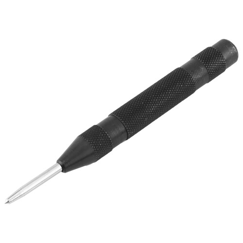 Spring Loaded Center Punch Tool Automatic Punch Device Hardened Steel Core Multi Function Tool No Hammer Needed High Precision Marking Tool 1