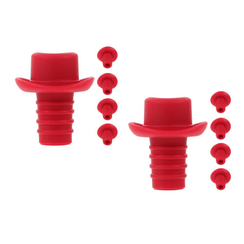 10Pièces Bouchons Silicone Étanche Pour Bouteilles Vin Rouge Bières