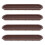 4Pcs Light Brown Plastic Louver Vents Durable Home Ventilation Covers 11
