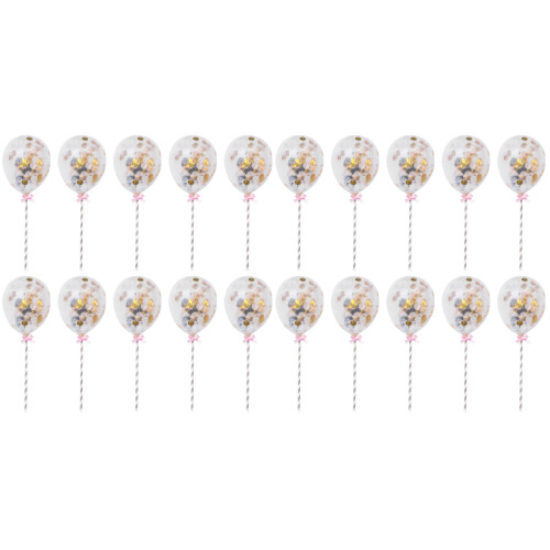 20Pièces Cake Toppers Ballons Créatifs Pour Et