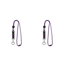 2Stk Vielseitige Lanyards Für Id Und Handy Mit Metallclip