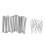 10Sets Steel Snow Blower Shear Pin Kit with Cotter Pins Silver Durable 1